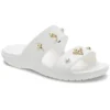 Zapatillas de casa planas de talón bajo para exterior, con suela blanda y cómodas, en color blanco