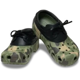 Zapatos náuticos clásicos con estampado de camuflaje de pato