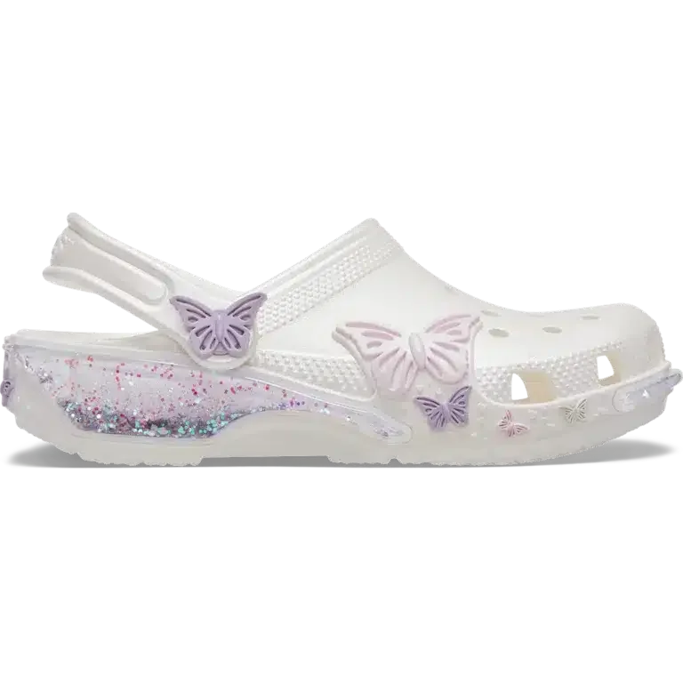 Zueco Classic Butterfly Sparkle Shaker para niños pequeños Zueco Classic Butterfly Sparkle Shaker para niños pequeños