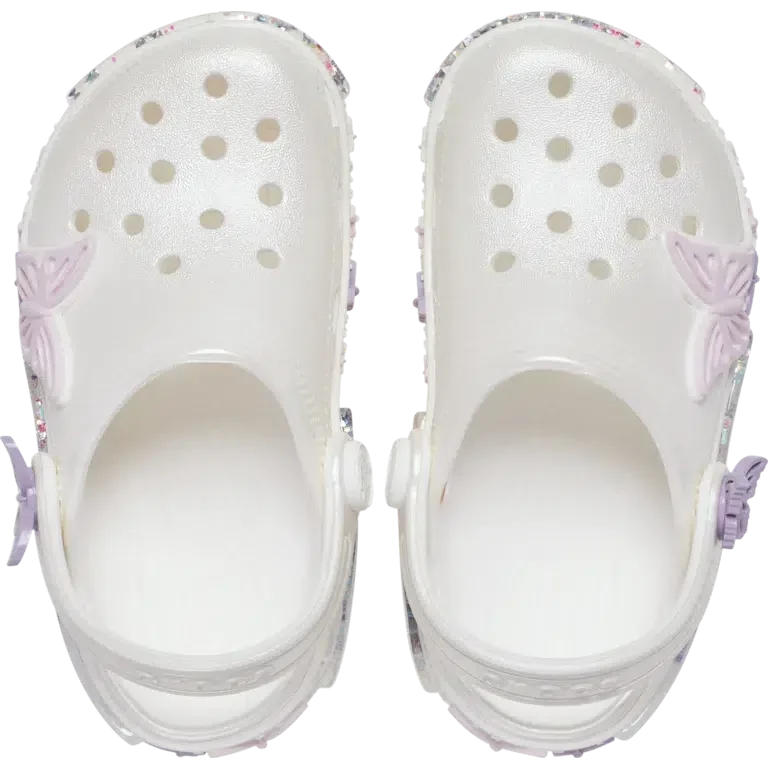 Zueco Classic Butterfly Sparkle Shaker para niños pequeños Zueco Classic Butterfly Sparkle Shaker para niños pequeños