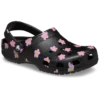 Zueco clásico con estampado floral