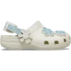Zueco clásico para niños pequeños de denim con flores y correa trasera ajustable Zueco clásico para niños pequeños de denim con flores y correa trasera ajustable
