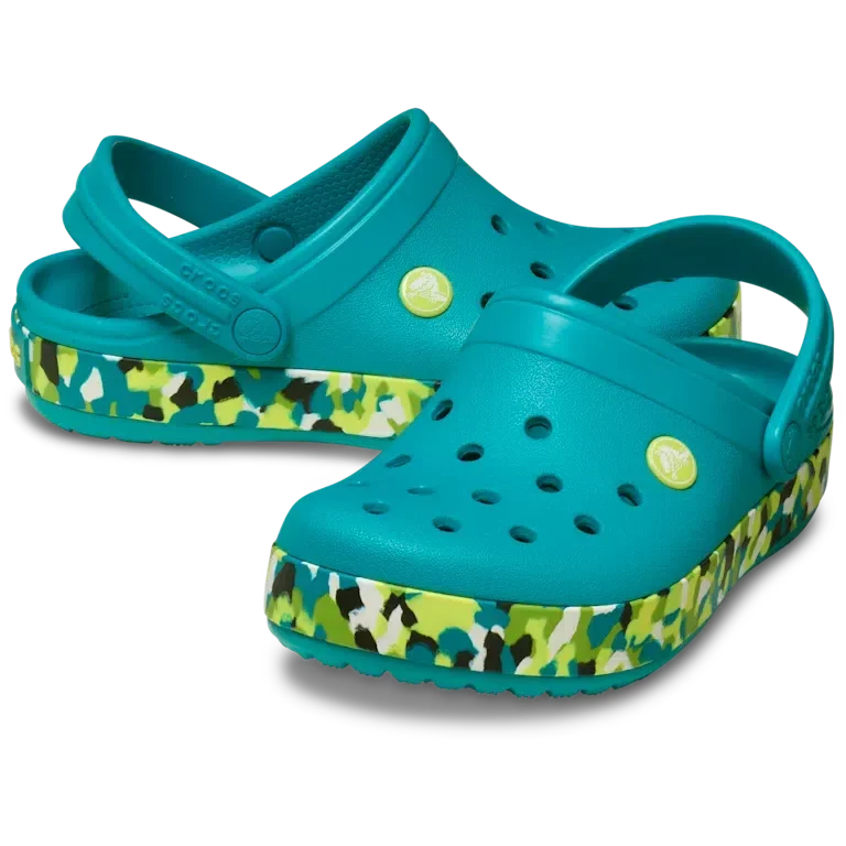 Zueco Crocband Glow Confetti para niños Zueco Crocband Glow Confetti para niños
