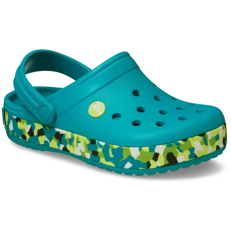 Zueco Crocband Glow Confetti para niños Zueco Crocband Glow Confetti para niños