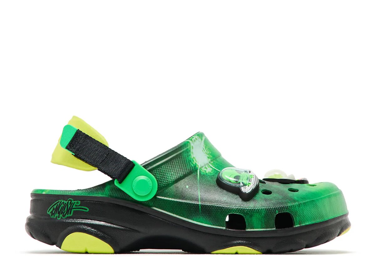 Zuecos All-Terrain para niños de Ron English «Area 54 – Green Galaxy» Zuecos All-Terrain para niños de Ron English «Area 54 – Green Galaxy»