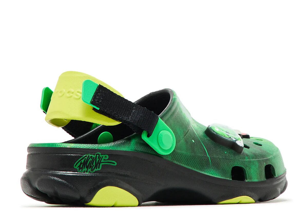 Zuecos All-Terrain para niños de Ron English «Area 54 – Green Galaxy» Zuecos All-Terrain para niños de Ron English «Area 54 – Green Galaxy»