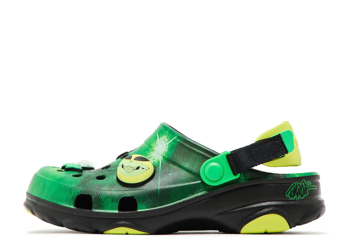 Zuecos All-Terrain para niños de Ron English «Area 54 – Green Galaxy» Zuecos All-Terrain para niños de Ron English «Area 54 – Green Galaxy»
