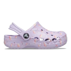 Zuecos Baya con estampado de temporada «Morado»
