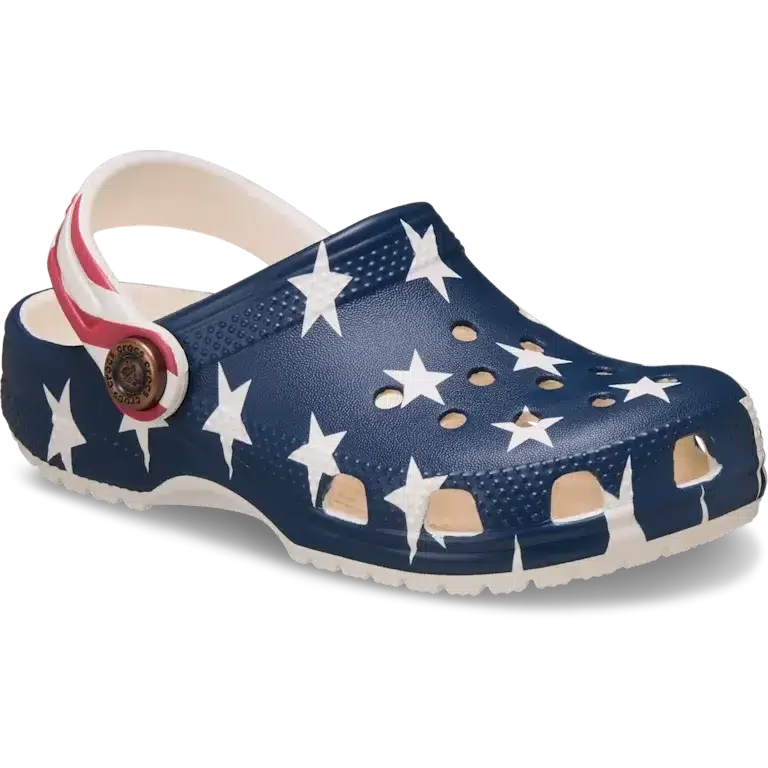 Zuecos Classic American Flag para niños pequeños Zuecos Classic American Flag para niños pequeños