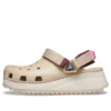 Zuecos Classic Clog «Beige White Red»