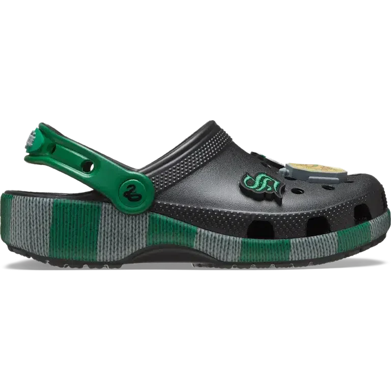 Zuecos Classic Clog de Slytherin de Harry Potter para niños pequeños Zuecos Classic Clog de Slytherin de Harry Potter para niños pequeños