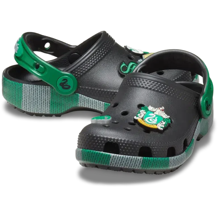 Zuecos Classic Clog de Slytherin de Harry Potter para niños pequeños Zuecos Classic Clog de Slytherin de Harry Potter para niños pequeños