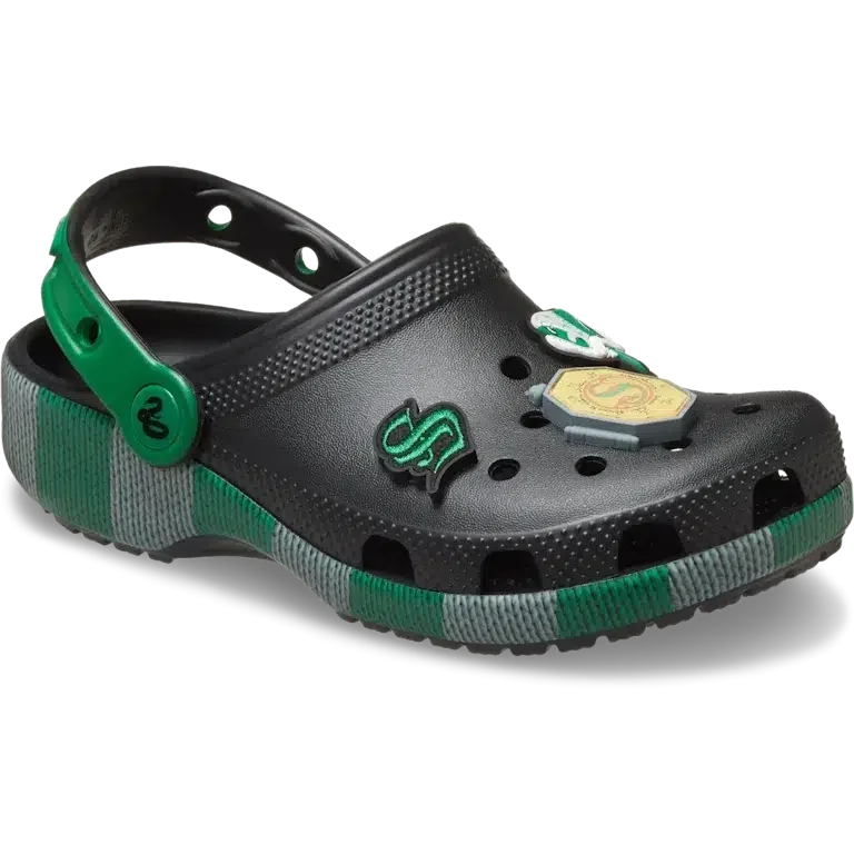 Zuecos Classic Clog de Slytherin de Harry Potter para niños pequeños Zuecos Classic Clog de Slytherin de Harry Potter para niños pequeños