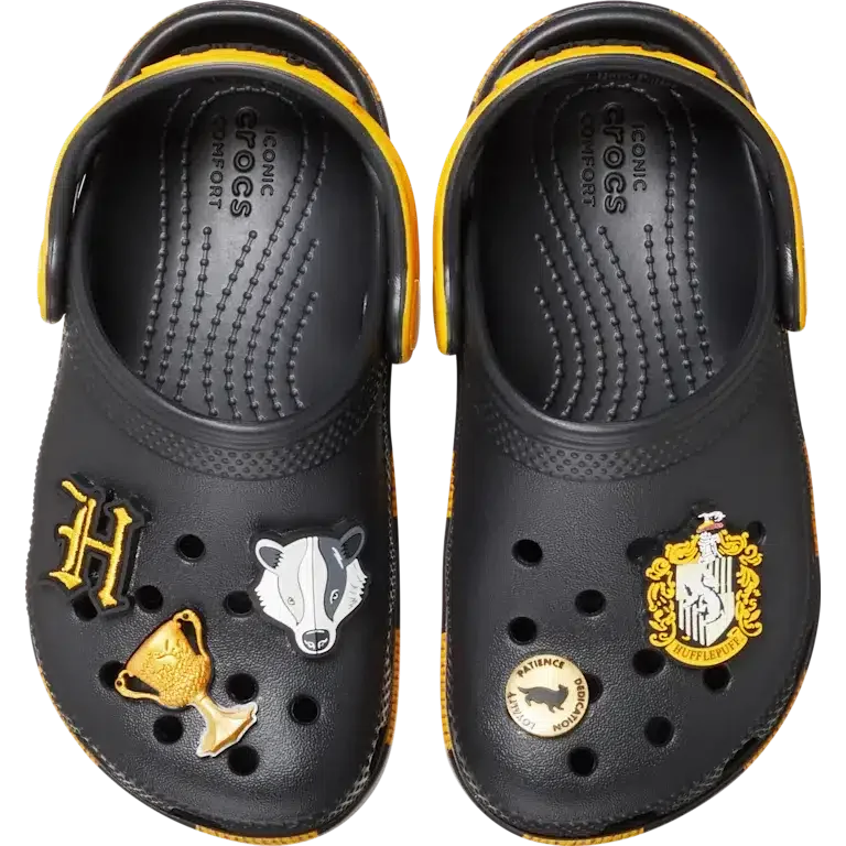 Zuecos Classic Clog Hufflepuff de Harry Potter para niños pequeños Zuecos Classic Clog Hufflepuff de Harry Potter para niños pequeños