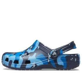 Zuecos Classic con estampado de camuflaje «Azul marino»