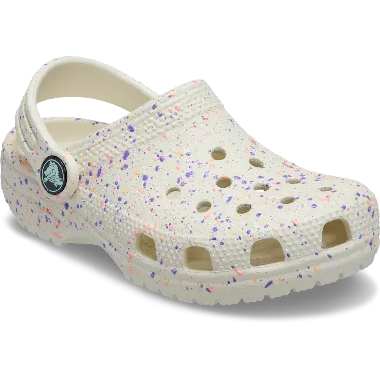 Zuecos Classic Glow Paint Splatter para niños Zuecos Classic Glow Paint Splatter para niños