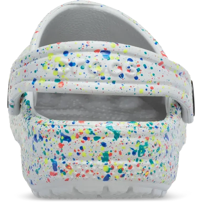 Zuecos Classic Glow Paint Splatter para niños Zuecos Classic Glow Paint Splatter para niños