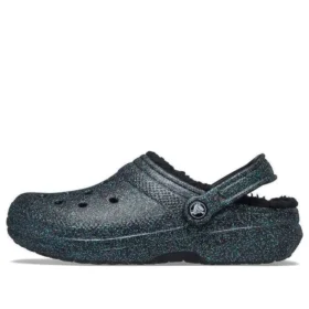 Zuecos Classic Lined Clog con Glitter negro y «Starry Skies»
