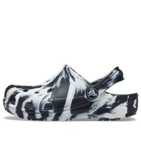 Zuecos Classic Marbled «Negro-Blanco»