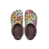 Zuecos Classic Retro Floral «Amarillo Rosa»