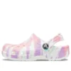 Zuecos clásicos con estampado Tie-Dye «White Multi»