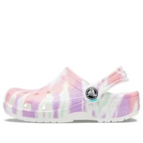 Zuecos clásicos con estampado Tie-Dye «White Multi»