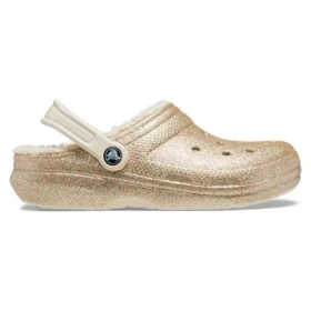 Zuecos clásicos con forro de Glitter «Gold White»