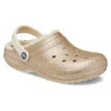 Zuecos clásicos con forro de Glitter «Gold White»