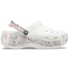 Zuecos clásicos con plataforma Americana Paisley «Blanco»