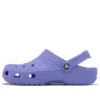 Zuecos clásicos de piel de cocodrilo «Purple»