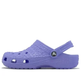 Zuecos clásicos de piel de cocodrilo «Purple»