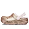 Zuecos clásicos forrados con Glitter «Gold Pink»