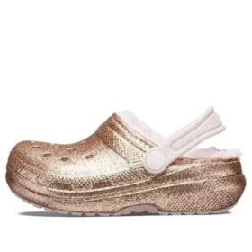 Zuecos clásicos forrados con Glitter «Gold Pink»
