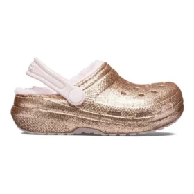 Zuecos clásicos forrados con Glitter «Gold Pink»