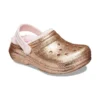 Zuecos clásicos forrados con Glitter «Gold Pink»