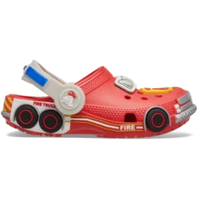Zuecos clásicos para niños pequeños «Iam Fire Truck Lights» con correa trasera