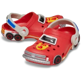 Zuecos clásicos para niños pequeños «Iam Fire Truck Lights» con correa trasera