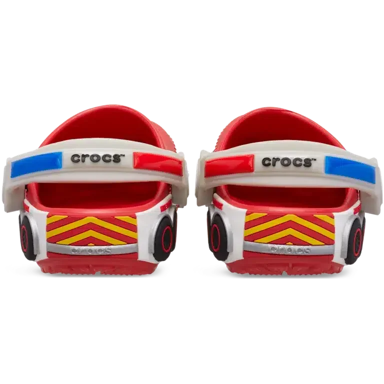 Zuecos clásicos para niños pequeños «Iam Fire Truck Lights» con correa trasera Zuecos clásicos para niños pequeños «Iam Fire Truck Lights» con correa trasera