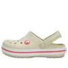 Zuecos Crocband Clog «Beige Red»