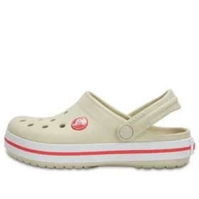 Zuecos Crocband Clog «Beige Red»