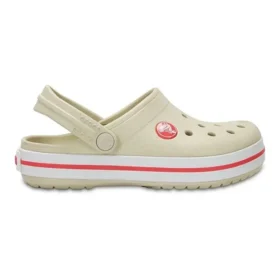 Zuecos Crocband Clog «Beige Red»