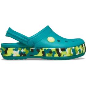 Zuecos Crocband Glow Confetti Band para niños pequeños