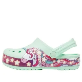 Zuecos Crocband Unicorn «Green Red»