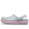 Zuecos Crocband Varsity «Gris y rojo»