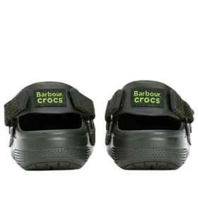 Zuecos Crocs x Barbour «Olive Plaid»