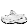 Zuecos Crocs x MCM Mega Crush Clog «White Silver»