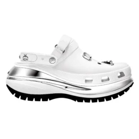 Zuecos Crocs x MCM Mega Crush Clog «White Silver»