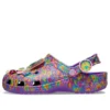 Zuecos de Lisa Frank x Classic Clog «Neon Purple Multi Hearts»