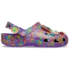 Zuecos de Lisa Frank x Classic Clog «Neon Purple Multi Hearts»