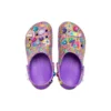 Zuecos de Lisa Frank x Classic Clog «Neon Purple Multi Hearts»